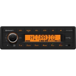 Continental 12V Radio RDS USB MP3 WMA Bluetooth Orange Backlight