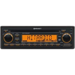 Continental 12V DAB+ Radio-CD RDS USB MP3 WMA Bluetooth Orange Backlight