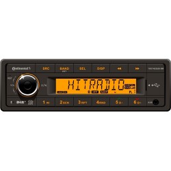 Continental 12V DAB+ Radio RDS USB MP3 WMA Bluetooth Orange Backlight