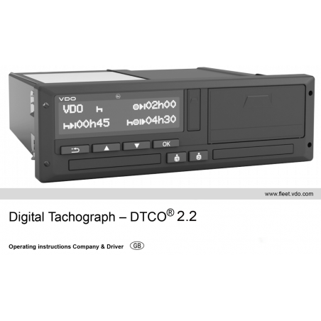 VDO Tachograph Handbücher: BA00-1381-22100108 Tacho Simple