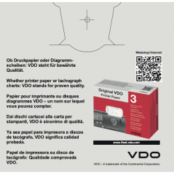 VDO Tachograph Discs: 1900-57130000 Tacho Simple
