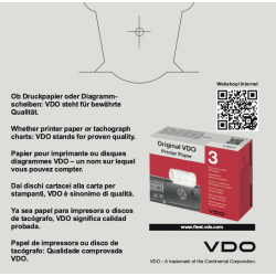 VDO Tachograph Discs: 1900-52120476 Tacho Simple