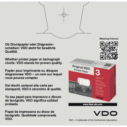 VDO Tachograph Discs: 1900-57090000 Tacho Simple