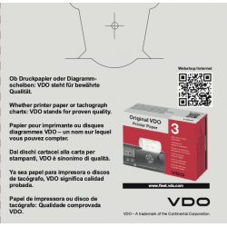 VDO Tachograph Discs: 1900-57120015 Tacho Simple