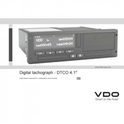 VDO 1381 DTCO Release 4.1: AAA2242860029 Tacho Simple