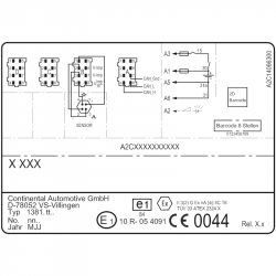 Continental VDO DTCO 3.0a Tachographs ADRZ2: 1381-7550303007-A3C1068850021 Tacho Simple